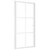 vidaXL Innent&uuml;r 102,5x201,5 cm Wei&szlig; ESG-Glas und Aluminium