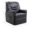 vidaXL Relaxsessel Schwarz Kunstleder