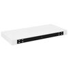 vidaXL Schweberegale 4 Stk. Hochglanz-Wei&szlig; 50x23x3,8 cm MDF