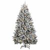vidaXL K&uuml;nstlicher Weihnachtsbaum Klappbar mit Kugeln 300 LEDs 300 cm