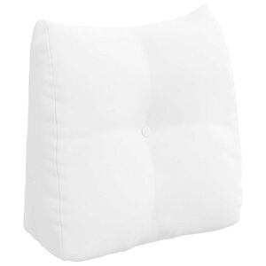 vidaXL R&uuml;cken Kissen Wei&szlig; 45 x 24 x 50 cm Stoff