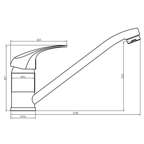 SCH&Uuml;TTE Sp&uuml;ltischarmatur ATHOS Chrom