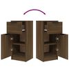 vidaXL Sideboard Braun Eichen-Optik 30x30x70 cm Holzwerkstoff