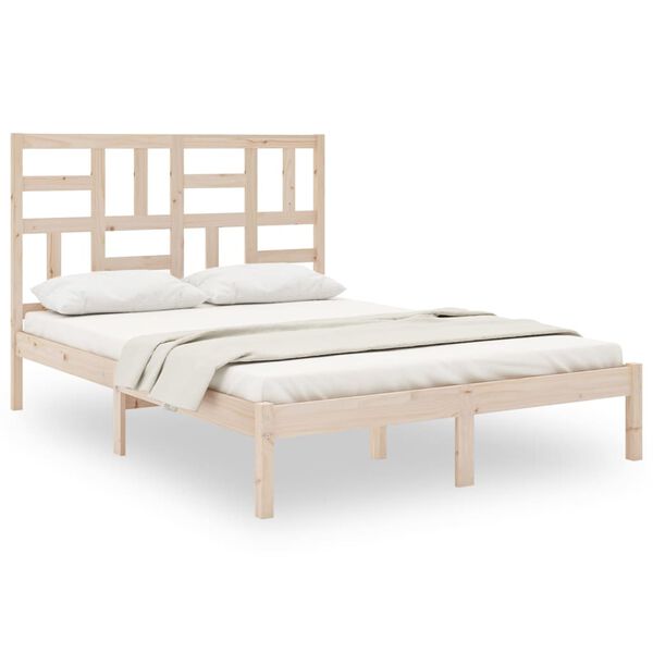 vidaXL Massivholzbett ohne Matratze 120x200 cm