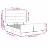 vidaXL Boxspringbett mit Kopfteil Rosa 140 x 190 cm Samt