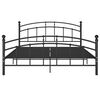 vidaXL Bettgestell Schwarz Metall 160x200 cm