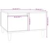 vidaXL Couchtisch Grau Sonoma 55x55x36,5 cm Holzwerkstoff