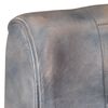 vidaXL Sessel 60x80x87 cm Grau Echtes Ziegenleder