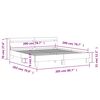 vidaXL Bettgestell mit Kopfteil und LED-Beleuchtung Wei&szlig; 200x200 cm