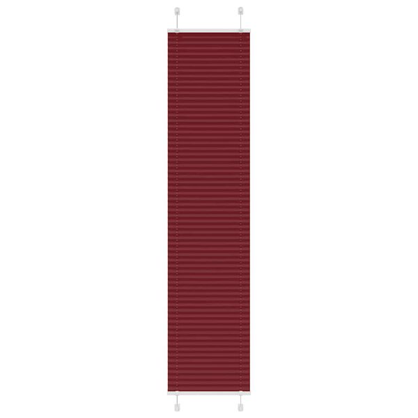 vidaXL Plissee Bordeauxrot 50x200 cm Stoffbreite 49,4 cm Polyester