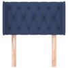 vidaXL Kopfteil mit Ohren Blau 83x16x78/88 cm Stoff