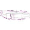vidaXL Massivholzbett Schwarz 150x200 cm