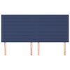 vidaXL Kopfteil Blau 180x5x118/128 cm Stoff
