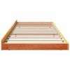 vidaXL Bettrahmen Wachsbraun 100 x 200 cm Massives Kiefernholz