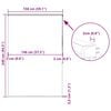 vidaXL Duschrollo mit Kassette 150x240 cm Stoffbreite 146 cm