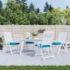 vidaXL Palettenkissen 4 Stk. Hellblau 50x50x7 cm Oxford-Gewebe