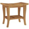 vidaXL Badezimmer-Beistelltisch 50x35x45 cm Massivholz Teak