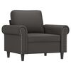 vidaXL Sessel Grau 60 cm Kunstleder