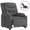 vidaXL Relaxsessel Elektrisch Dunkelgrau Stoff