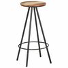 vidaXL Barhocker 2 Stk. Massives Altholz