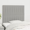 vidaXL Kopfteil Hellgrau 90x5x118/128 cm Stoff