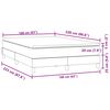 vidaXL Boxspringbett mit Matratze Dunkelgr&uuml;n 160x220 cm Samt