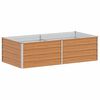vidaXL Garten-Hochbeet 160x80x45 cm Verzinkter Stahl Silber