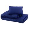 vidaXL Bettw&auml;sche-Set Marineblau 200x220 cm Leichte Mikrofaser