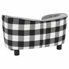 vidaXL Hundesofa Grau 68x38x38 cm Pl&uuml;sch