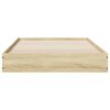 vidaXL Bettgestell ohne Matratze Sonoma-Eiche 90x200 cm Holzwerkstoff