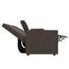 vidaXL Relaxsofa 4-Sitzer mit Getr&auml;nkehalter Braun Stoff
