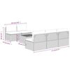 vidaXL 6-tlg. Garten-Lounge-Set mit Kissen Grau Poly Rattan