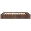 vidaXL Bettgestell Braun Eichen-Optik 120x200 cm Holzwerkstoff
