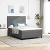 vidaXL Boxspringbett Hellgrau und Weiß 203 x 160 x 128 cm Cordstoff