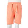 Kindershorts mit Kordelzug Neonorange 92