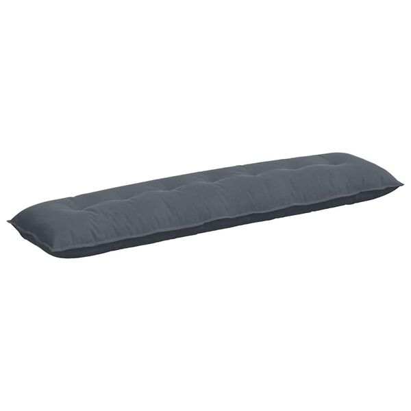 vidaXL R&uuml;ckenkissen Dunkelgrau 200 x 50 cm Cordstoff