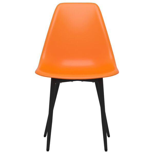 vidaXL Esszimmerst&uuml;hle 4 Stk. Orange PP