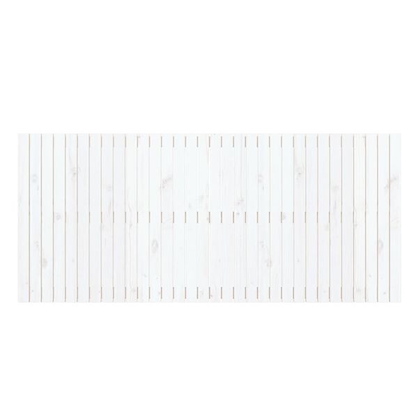 vidaXL Wand-Kopfteil Wei&szlig; 204x3x90 cm Massivholz Kiefer