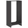 vidaXL Brennholzregal Schwarz 40x30x80 cm Kaltgewalzter Stahl