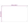 vidaXL K&uuml;chenr&uuml;ckwand 2 pcs Transparent 100 x 60 cm Geh&auml;rtetes Glas
