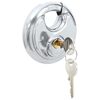 vidaXL Diskusschl&ouml;sser mit Schl&uuml;sseln 6 pcs Silber 8 x 2,8 x 8 cm