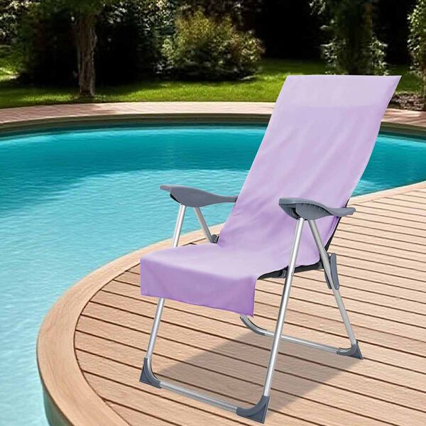 vidaXL Au&szlig;enstuhl Handt&uuml;cher 2 pcs Lila 130 x 60 cm