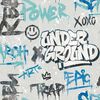 Noordwand Tapete Friends & Coffee Graffity Print Grau und Blau
