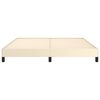 vidaXL Bettgestell Creme 160x200 cm Kunstleder