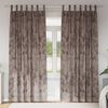 vidaXL Samtvorh&auml;nge mit Vorh&auml;ngen 2 pcs Cappuccino 260 x 140 cm Samt