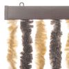 vidaXL Fliegenvorhang Dunkelbraun und Beige 56x200 cm Chenille