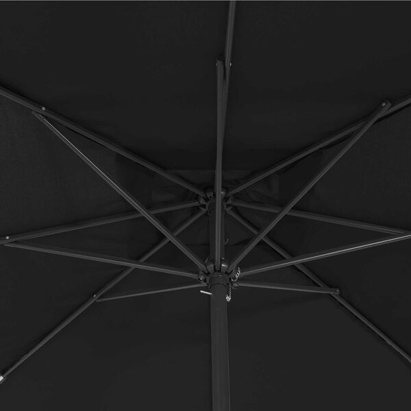 vidaXL Garten-Sonnenschirm Schwarz 295 x 295 x 245 cm