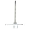 vidaXL Ersatz-Stahlf&uuml;&szlig;e 2 Stk. 115 cm Silbern