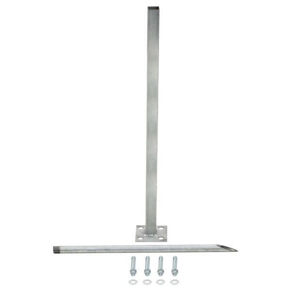 vidaXL Ersatz-Stahlf&uuml;&szlig;e 2 Stk. 115 cm Silbern