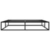 vidaXL Bettgestell Schwarz Metall 160x200 cm
